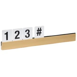Contacto Buchstabenleiste teak