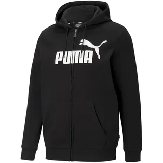 Puma Ess Big Logo Fleece-Kapuzenjacke Herren black M