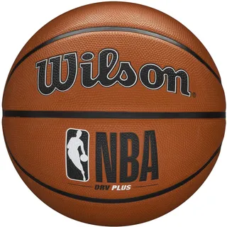 Wilson Unisex-Adult NBA DRV Plus Basketball, Brown, 5
