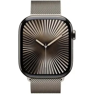 GPS + Cellular 42 mm Titaniumgehäuse natur Milanese Armband natur