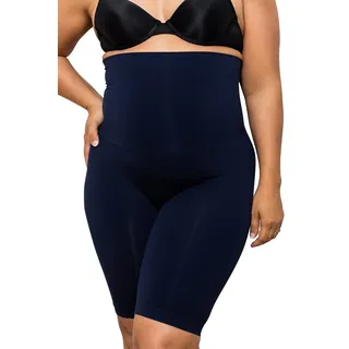 FarmaCell Body Shaper Damen 603y – Shapewear Damen Schlankmachend, Bauchweg Hose Anti-Cellulite, Skims Shapeware Figurformend Mit Hoher Taille.(Blau, S) - S