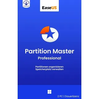 EASEUS Partition Master Professional 2026 2 PC Dauerlizenz