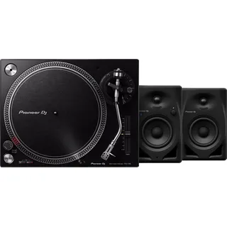 Pioneer DJ PLX 500 Schwarz + Pioneer DJ DM-40D-BT Schwarz