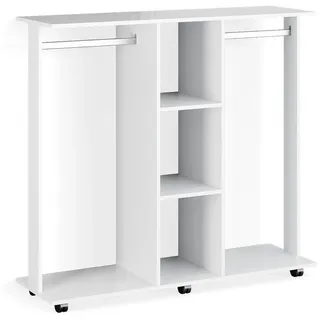 Vicco Robbie Garderobenschrank 130 x 40 x 120 cm weiß