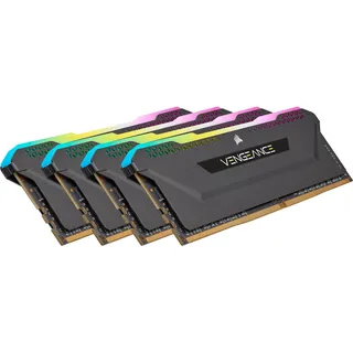 32GB (4x8GB) DDR4 3600 MHz, DDR4-RAM, DIMM), RAM, Schwarz