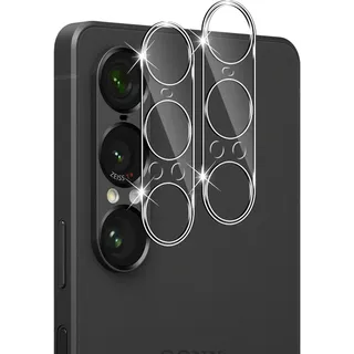 GEEMEE für 2 Stück Sony Xperia 1 VII Kameraschutz für Panzerglas Schutzfolie, 9H Härte HD-Klare Anti- Kratzer Kamera Displayschutz, Blasenfrei Folie Gehärtetes Glas Folie für Sony Xperia 1 VII