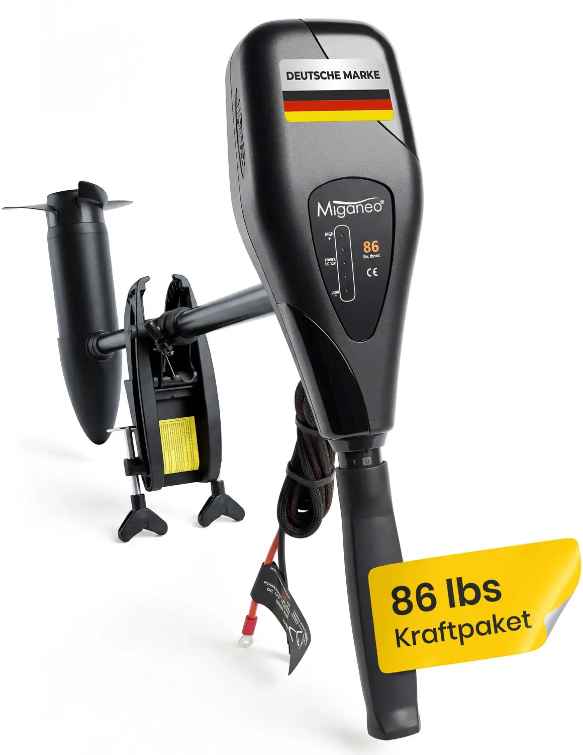 Miganeo Elektromotor TRS 86 | 1.152 W | 24 V | Bootsmotor für Schlauchboote
