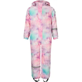 Schneeoverall ZIGZAG "Tower", Jungen, Gr. 122, EURO-Größen, rosa, türkis, 100% Polyester, lang, Overalls, mit wasser- und winddichter TPU-Membran