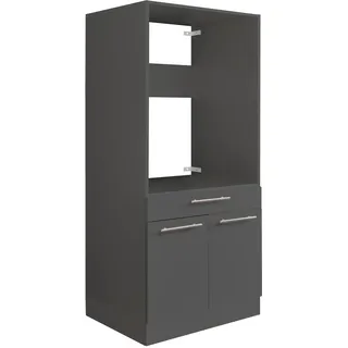 laundreezy Waschmaschinenschrank, Anthrazit - Waschmaschinen-Überbauschrank TÜV-zertifiziert mit viel Stauraum - 67,5 x 162 x 67,5 cm (B/H/T)