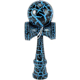 Cpolebev Spielzeug Aussen Sports Kendama Spielzeug Ball Kinder und Erwachsene Aussen Ball Sportarten Riss Buchen Buntes Design Schwarz und Blau