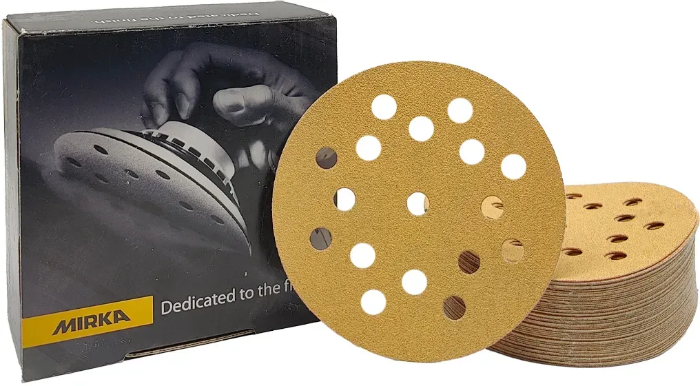 Mirka Gold 125mm Grip 17L P120 50/Pack - P120