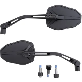 Highsider Lenkerspiegel Victory Slim schwarz seidenmatt