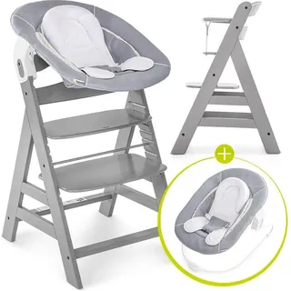 hauck Alpha+ grey inkl. Alpha Bouncer 2 in 1 stretch grey