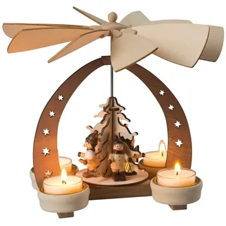 HGD Pyramide Winterkinder 16 x 12 x 19 cm