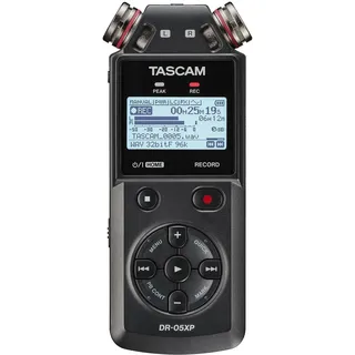 Tascam DR-05XP - Portabler 2 Kanal Recorder mit 32-Bit-Float-Auflösung und USB-Interface