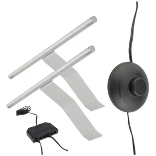 LETGOSPT Schrankleuchte LED Schrankleuchte, 1/2/3/4er Set Aufbauleuchte, Kleiderschrankleuchte, LED fest integriert, warmweiß, mit Schalter und Stecker,3000K,230lm