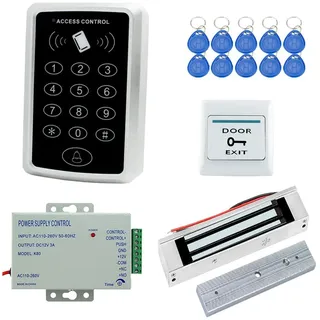 YAVIS RFID Nahbereichs-Eingangskontrolltastatur 125KHz RFID-Touchscreen-ID-Kartenleser-Tastatur für Home Office Eingangssicherheitssystem