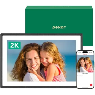 pexar by Lexar 2K Digitaler Bilderrahmen, FAZ Kaufkompass Testsieger, 11'' Anti-Glare IPS Touch Screen, Wi-Fi Digitaler Fotorahmen mit 32GB zum Verschenken, Fotos/Videos teilen über Frameo APP