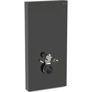 Geberit Monolith Sanitärmodul für Wand-WC, 101cm, Glas schwarz, aluminium schwarzchrom