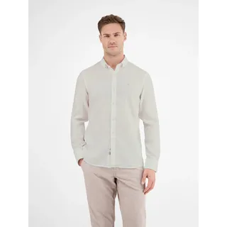 Lerros "LERROS Herrenhemd in Leinen-Baumwoll-Blend", - White - L,