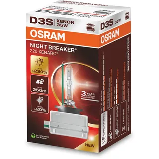 Osram XENARC NIGHT BREAKER® 220 D3S +220% mehr Helligkeit, Xenon-Scheinwerferlampe, 66340XN2