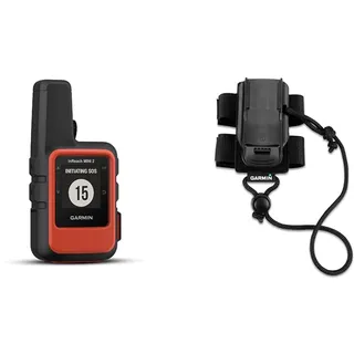 Garmin inReach Mini 2 Satelliten-Kommunikationsgerät Wandern GPS & Rucksackhalterung, schwarz