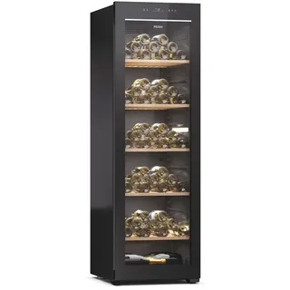 Haier Wine Bank 60 SERIE 5 HWS247GEH1 Weinkühler mit Kompressor Freistehend Schwarz 247 Flaschen