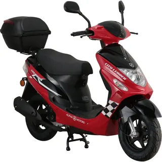 Alpha Motors CityLeader 50 ccm 3,0 PS 45 km/h rot inkl. Topcase