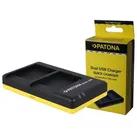 Dual Schnell-Ladegerät f. Panasonic BCG10E BCG10 inkl. Micro-USB Kabel
