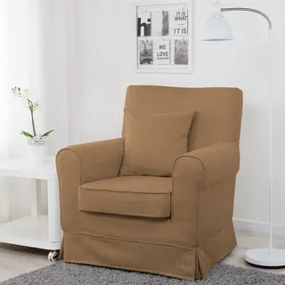 Dagra Perfekter Bezug für EKTORP JENNYLUND Sessel (Warm Brown A19)