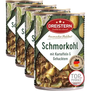 Dreistern Schmorkohl, 400 g (Packung mit 4)