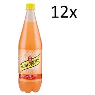 12x Schweppes pompelmo rosa Grapefruit Lemonade PET 1 Lt erfrischend
