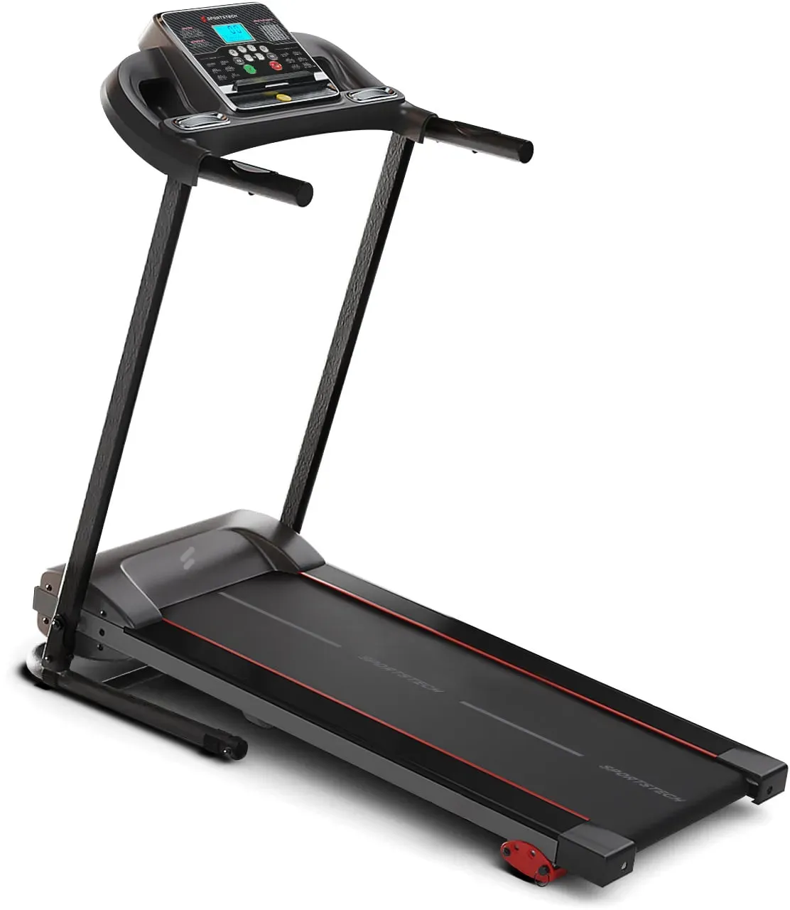 Sportstech Laufband F10, für Einsteiger & Anfänger, mit Bluetooth, 12 Trainingsprogramme, verschiedene Intensitätsgrade, Cardiotraining, klappbar, geräuscharm