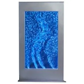 JVmoebel Zimmerbrunnen Zimmerbrunnen LED Wasserwand Wasser Blasen Wand Waterwall SOFORT, (1 tlg., Wasserwand), Made in Europa weiß