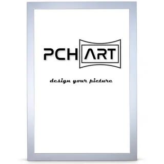 pch[art] Bilderrahmen New Alaya | Farbe: Aluminium | Größe: 70x100 cm | zeitloser und schlichter Rahmen für Poster, Fotos und Portraits