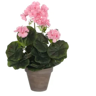 Mica decorations Mica Geranium im Topf rosa, 34 x 20 cm
