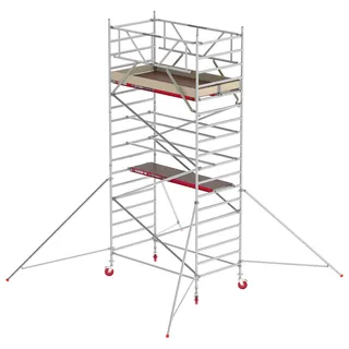 Altrex RS 42 Aluminium mit Holz-Plattform 6,20m AH 1,35x1,85m