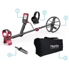 Nokta Metalldetektor FINDX Metalldetektor mit gratis Zubehör, Profi Detektor schwarz