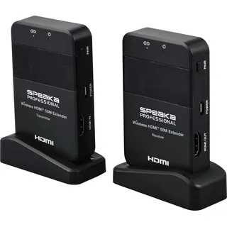 SpeaKa Professional SP-HDE-320 HDMI-Funkübertragung (Set) 50 m 5 GHz 1920 x 1080 Pixel