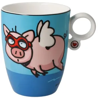 GOEBEL Künstlertasse Ed Heck When Pigs Fly - Pop Art