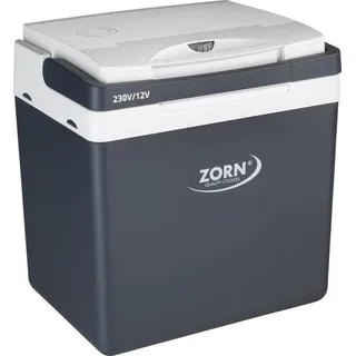 Zorn Kühlbox elektrische ZA26 LNE 12V & 230V Anschluss grau/weiß 25 L