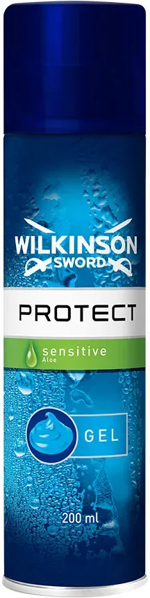 Wilkinson Protect Rasiergel Sensitive 200 ml#WLS W304324900# Pack = 6 Dosen