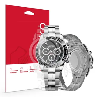 skoko [1 Set Ganzkörper-Schutzfolie, kompatibel mit Rolex Daytona 40 mm, Ref. 126500, Detail-Experten-Version, glänzende, klare Haut, vollständige Abdeckung, Anti-Scrartch, zusätzliche Teile für