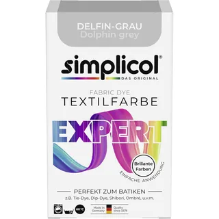 Delfin-Grau| Perfekt zum Batiken und für kreatives, einfaches Färben | Einfache Anwendung | Farbpulver | 150 g