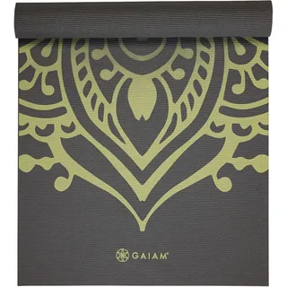 Gaiam Cool Matcha Sundial Layers Yoga 5 mm Classic Printed grün