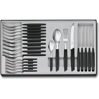 Victorinox Swiss Modern Besteck-Set 24 tlg. Schwarz