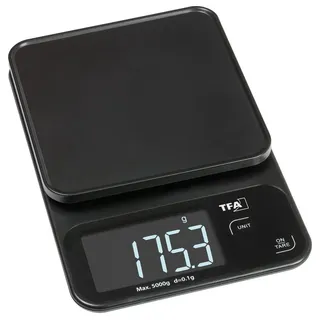 TFA Dostmann COOKIE Digitale Küchenwaage digital digital, mit Messschale Wägebereich (max.)=5000 g Schwarz 130 x 195 x 29