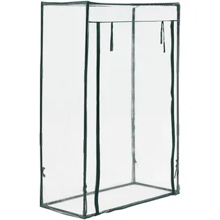 [en.casa] Tomatengewächshaus Terzigno 100x50x150cm Transparent