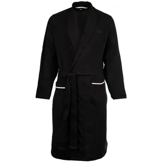 Boss Frottier-Bademantel, 46/48 - Dunkelblau/Hellblau, aus Baumwolle