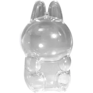 Protective Acrylic Case Transparent Portable Doll Bag Keychain Bags (B)